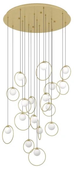 Eglo 390346 - LED Stmievateľný luster na lanku PORTOCOLOM 17xLED/3W/230V pr. 78 cm