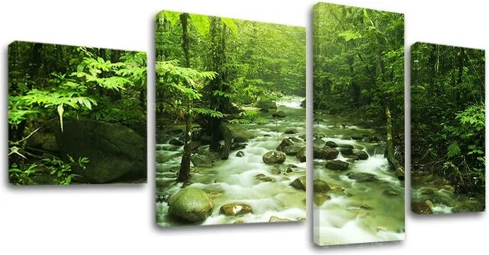 Obraz na stenu 4 dielny STROMY ST034E40