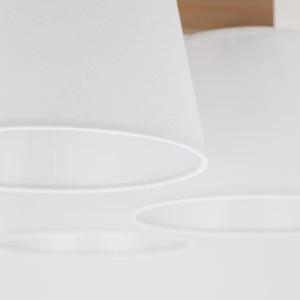 Brilagi - Prisadené stropné svietidlo LATTE SABIA 5xE27/15W/230V borovica/biela