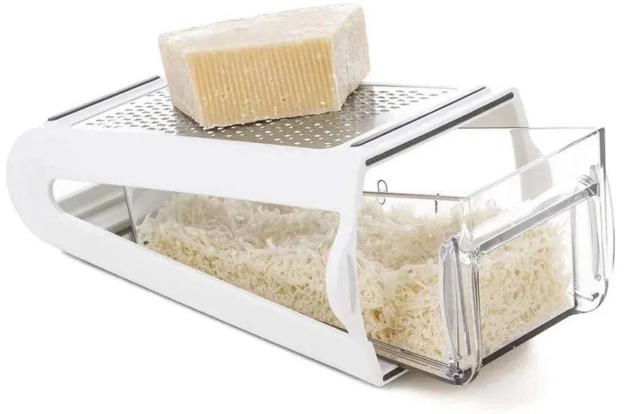 Kuchynské oceľové strúhadlo s vyberateľnou nádobou