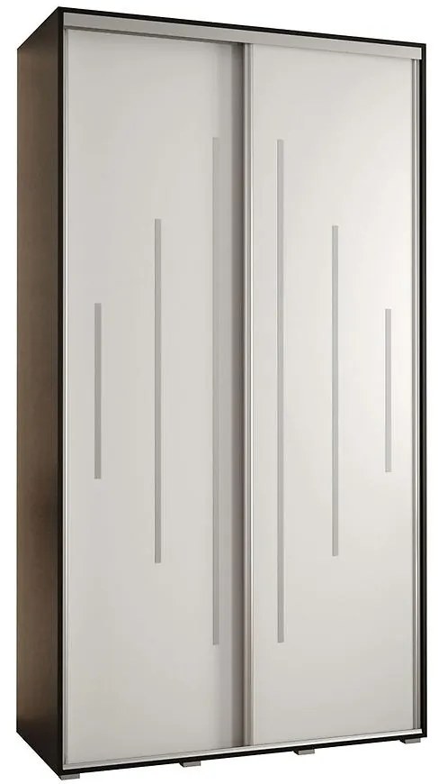 Skriňa 45 Canaris 12 130 čierna/biela/silver