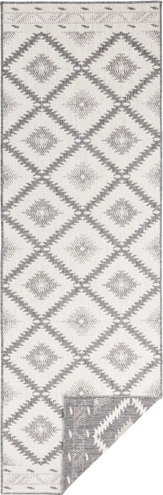 DOPREDAJ: 120x170 cm Kusový koberec Twin Supreme 103428 Malibu grey creme – na von aj na doma, 120x170, šedá, chodba / predsieň, Hanse Home