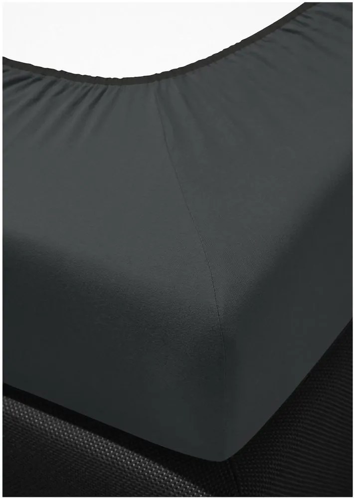 Bierbaum saténová plachta Anthrazit - tmavo sivá - 90x200 cm