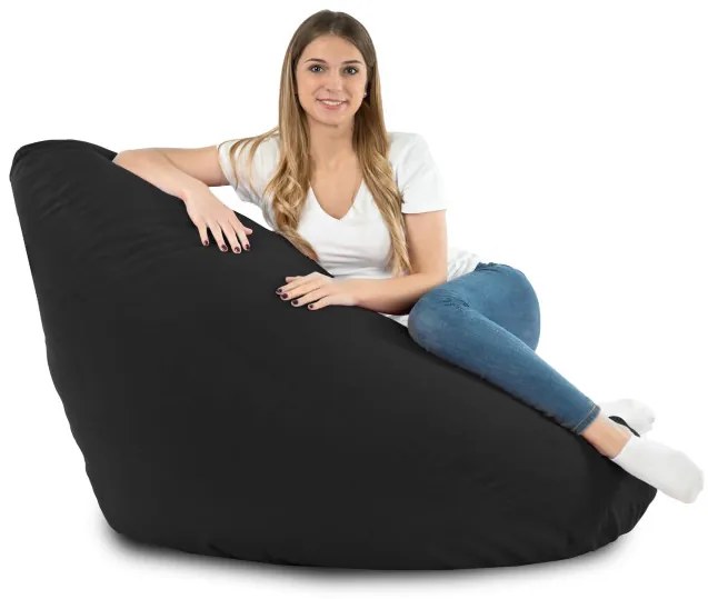 Sedací vak DROP XXL sivý - grafitový