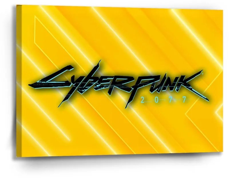 Sablio Obraz Cyberpunk 2077 Žltý - 90x60 cm
