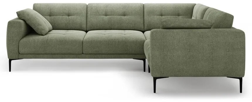 Zelená rohová pohovka (pravý roh/do L) Bemy – Micadoni