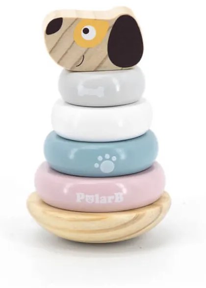 Drevená skladacia pyramída Psík