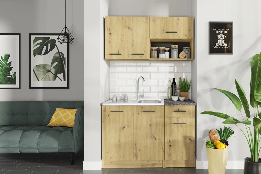 Malá kuchyňa NIKA 120, artisan