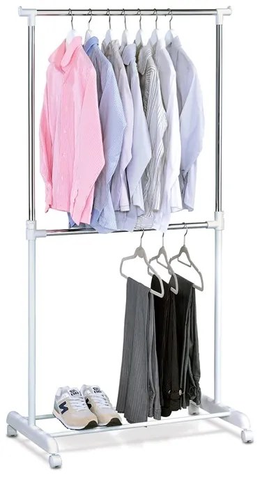 Autronic BONTEC Stojan na šaty, plast, čierna, ABD-1213 BK Farba: Biela