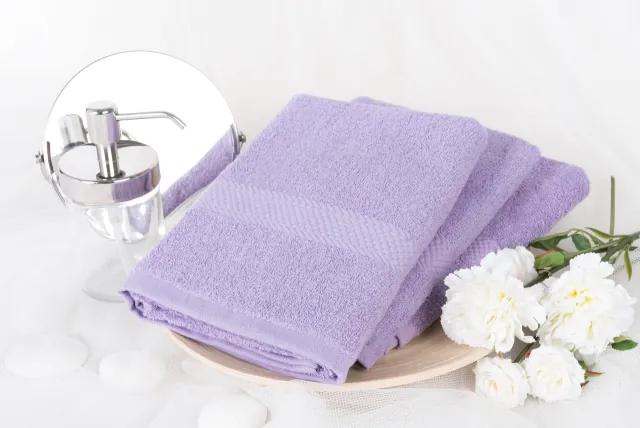 XPOSE ® Froté ručník VERONA 3ks - levandulová 30x50 cm