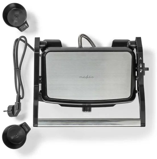 Nedis KAGR131FSR - Kontaktný gril 1500W/230V