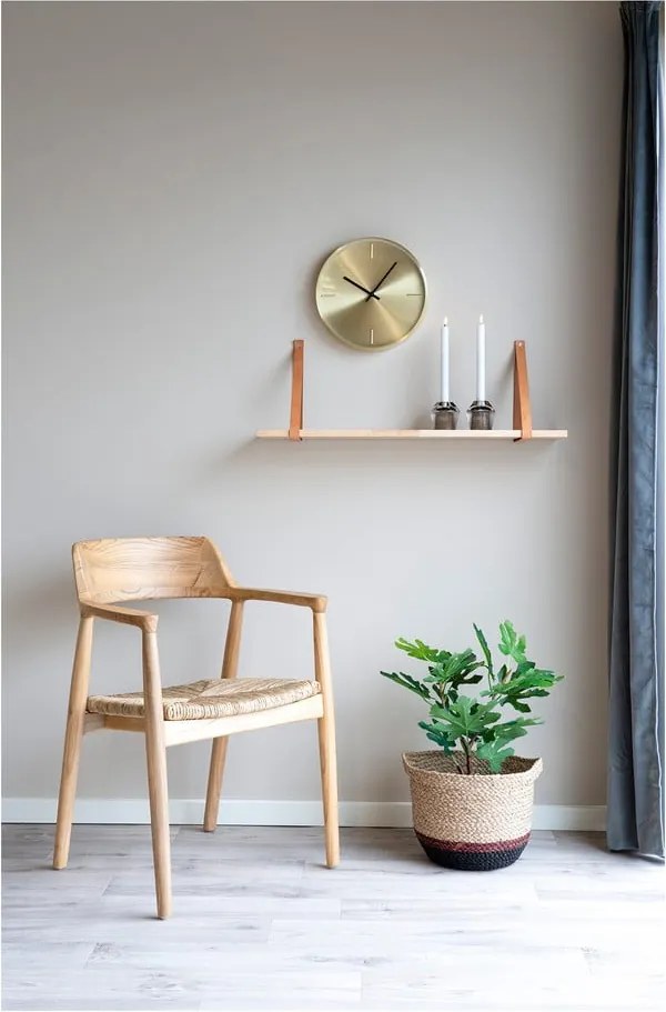 Jedálenská stolička s podrúčkami z masívneho dreva v prírodnej farbe Getafe – House Nordic