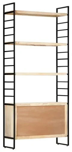 vidaXL 4-poschodová knižnica 80x30x180 cm mangovníkový masív-