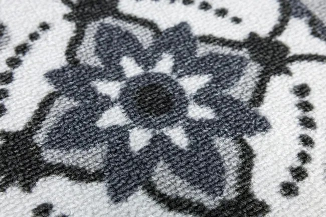 Protišmykový koberec PATCHWORK 19 New sivý
