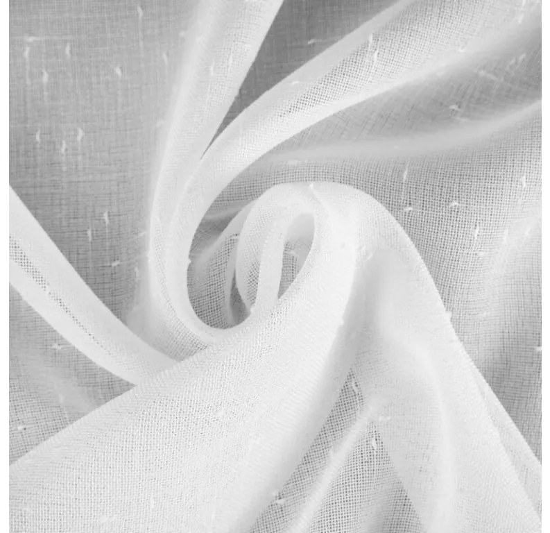 DECOREUM Záclona 300 cm x 145 cm biela 100% polyester Rozmer varianty: 400 cm x 250 cm, Farba varianty: Biela 104653
