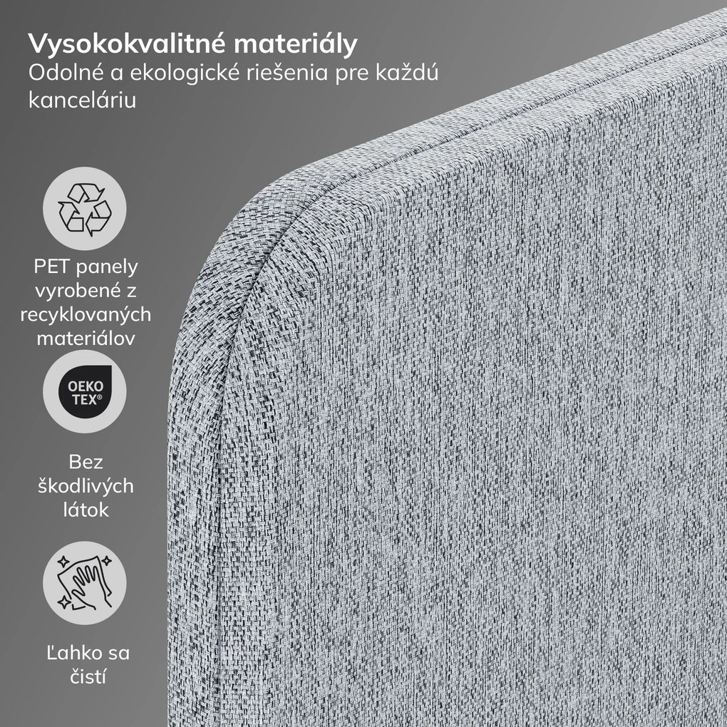 Kancelársky akustický paravan Moon Dust, 280/145 cm: SADIE