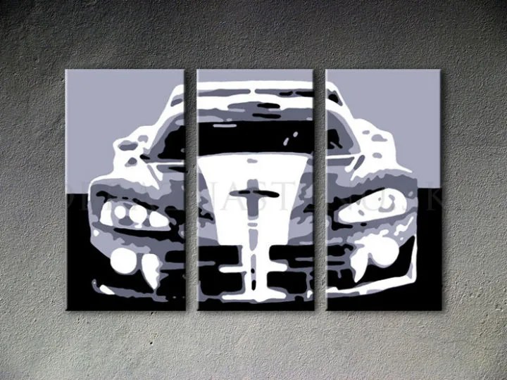 Ručne maľovaný POP Art obraz Dodge Viper GTS | rôzne rozmery