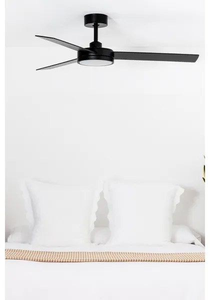 FARO 34261 - LED Stropný ventilátor BARTH LED/24W/230V čierna + DO