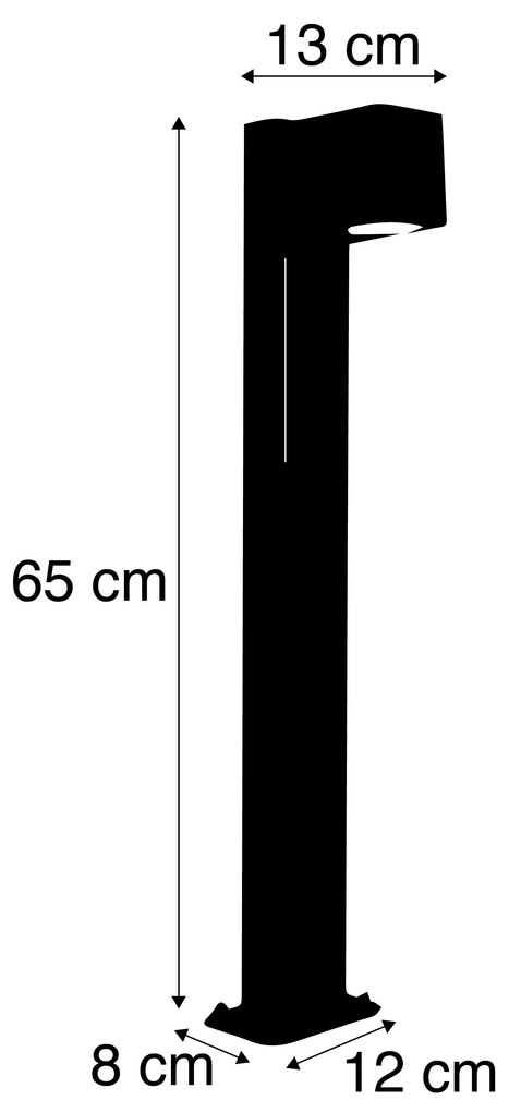 Inteligentná vonkajšia stojaca lampa hrdzavo hnedá 65 cm IP44 vrátane WiFi GU10 - Baleno