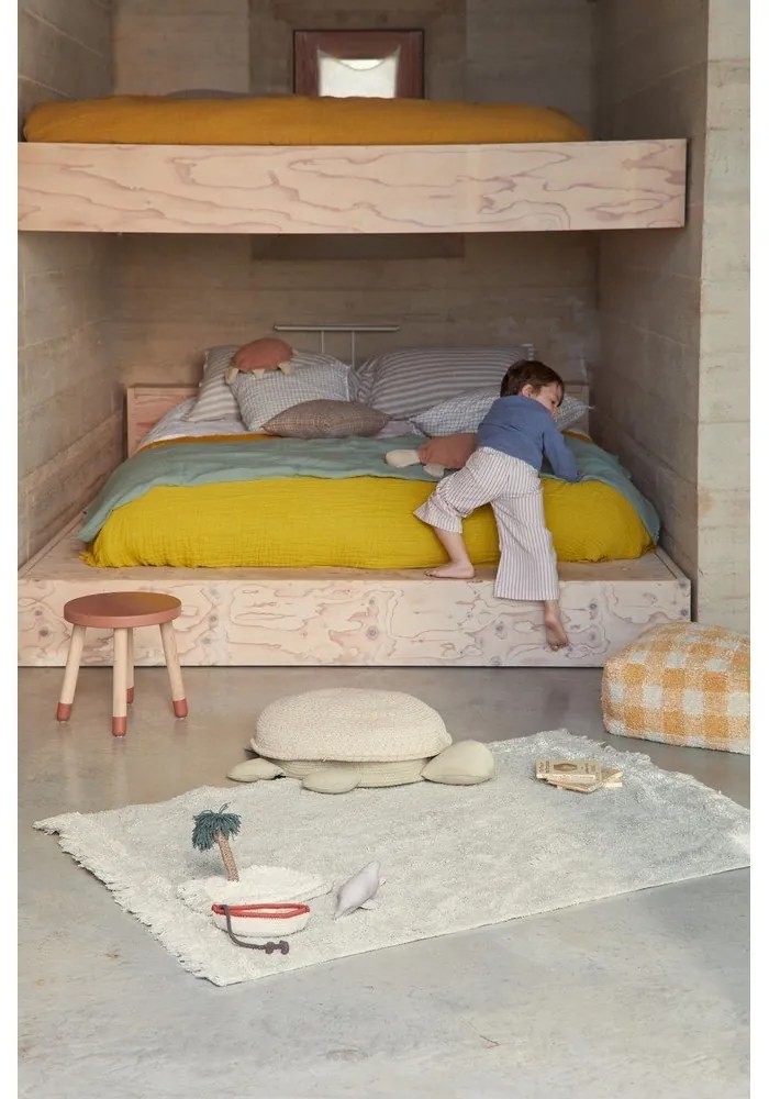 Bavlnený detský hrací koberec v mentolovej farbe 90x130 cm Waves – Lorena Canals