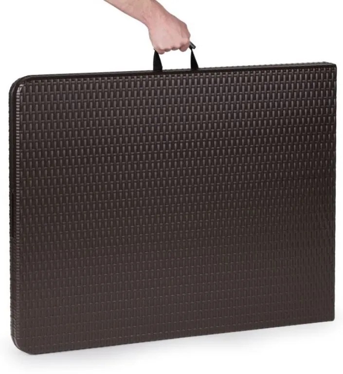 Bestent Cateringový stôl skladací 180cm Brown Rattan
