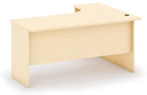 Písací stôl ergonomický ľavý MIRELLI A+, breza