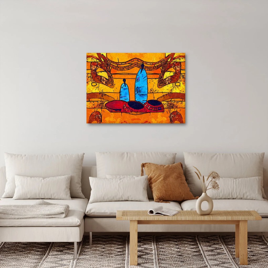 Obraz - Staroveká maľba (70x50 cm)
