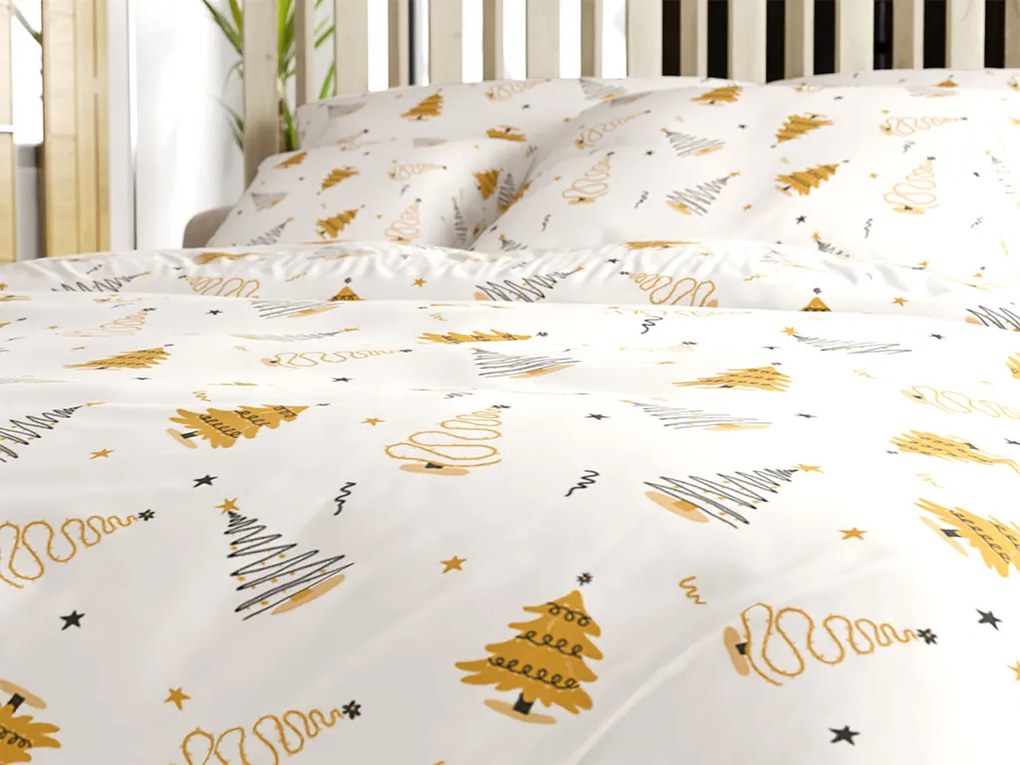 Bavlnené obliečky FROST & GOLD biele Rozmer obliečky: 70 x 90 cm | 140 x 200 cm