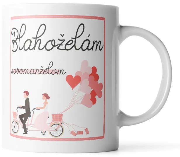 Sablio Hrnek Blahopřeji novomanželům - 200 ml - espresso