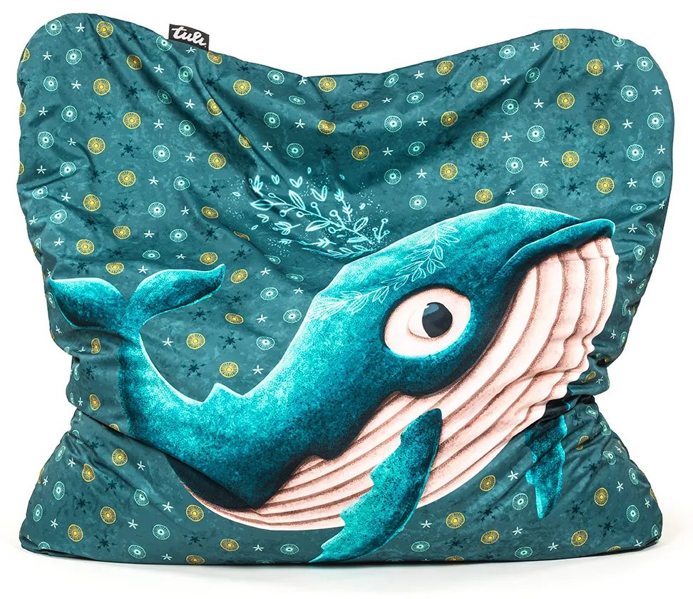 Tuli Sedací vak Smart Snímateľný poťah - Polyester Vzor Gerda modrá