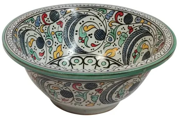 Orientálne ručne maľované umývadlo FES 124