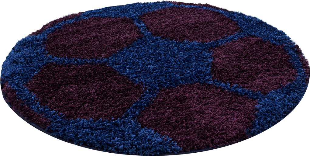Ayyildiz koberce Kusový koberec Fun 6001 navy - 120x120 (průměr) kruh cm