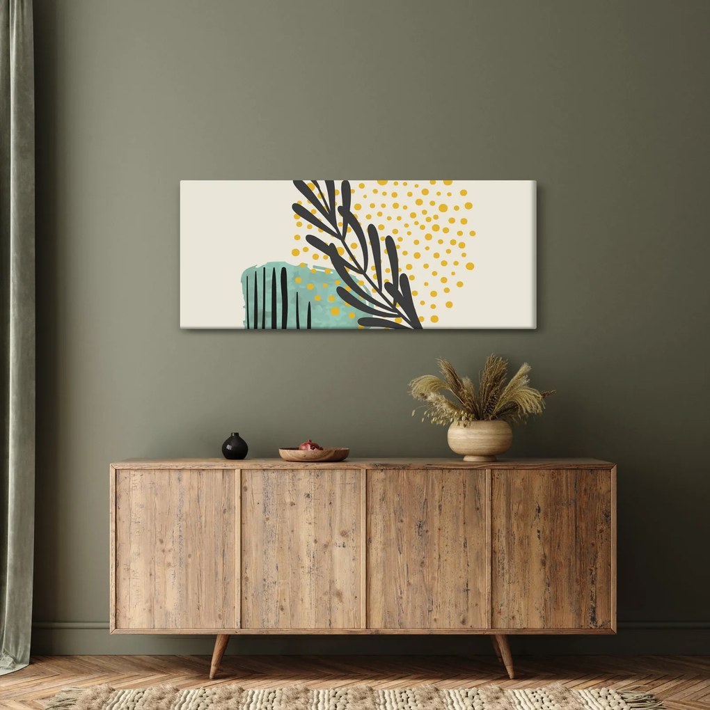 Obraz - Abstraktné listy N⁰3 (120x50 cm)