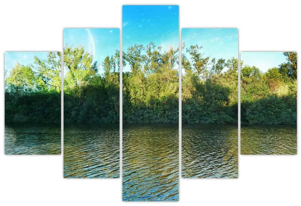 Obraz - jazero (150x105 cm)