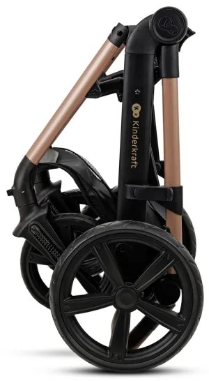 KINDERKRAFT - Kombinovaný kočík 3v1 MOOV 2 Sand beige + autosedačka MINK PRO