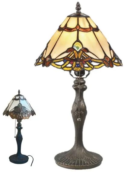 Metal svietidlo Tiffany nočná lampa kolekcia GOLD Ø25*42