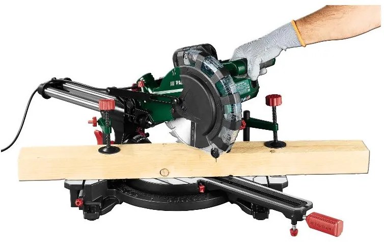 Parkside® Skracovacia a pokosová píla Pzks 2000 C3 + Univerzálny podstavec PUG 1550 A1 (800010815)