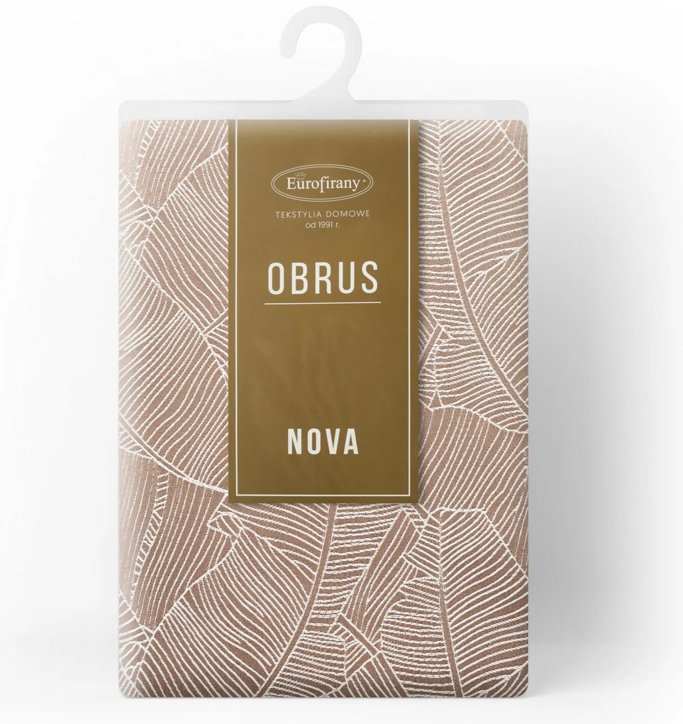 OBRUS ISLA 140X180 CM TMAVOBÉŽOVÝ