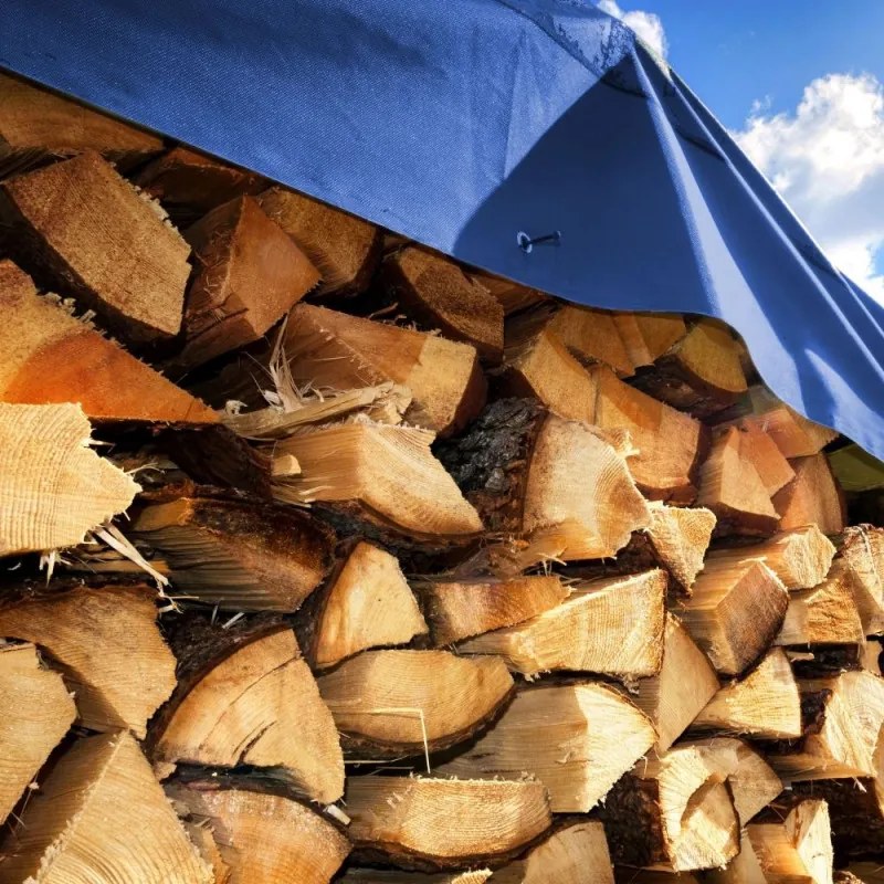 SPRINGOS Krycia plachta s okami 4x5 m, 60g PE, modrá SPRINGOS PROTECT