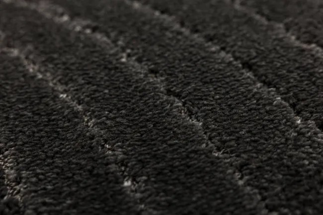 Kúpeľňový koberček Sara čierny, vlny