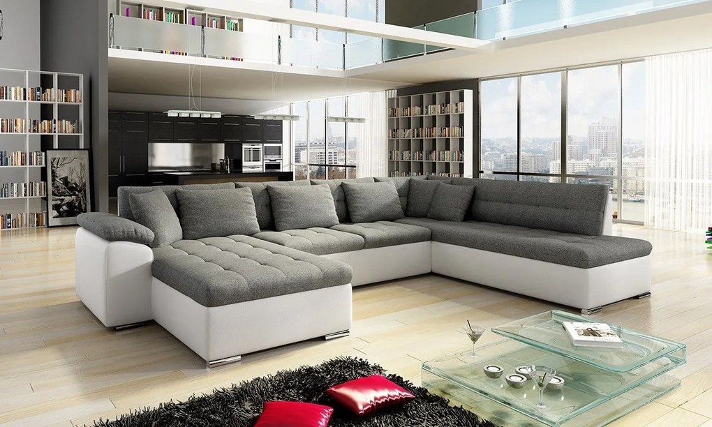 Rohová sedacia súprava Tony Bis, Dostupné poťahy: Uttario Velvet 2955 + Uttario Velvet 2955 + Uttario Velvet 2979, Strana: Pravá - U