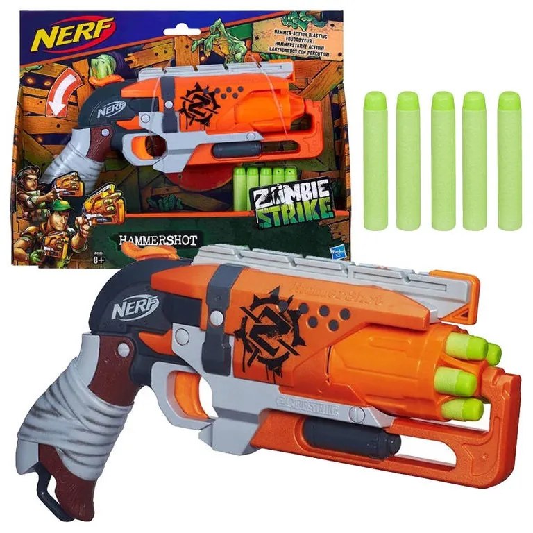 ZA4579 HASBRO Detská pištoľ - Nerf - Zombie Strike Hammershot