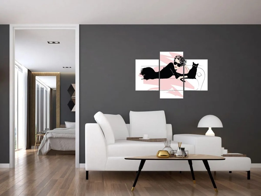 Obraz - Fashion lady (90x60 cm)