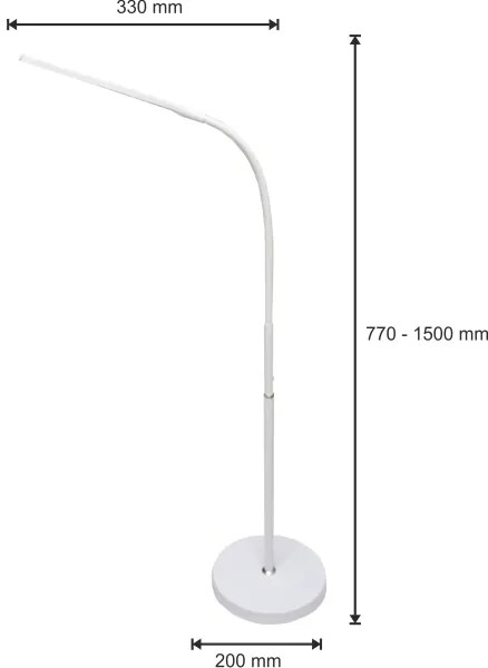 LED Stmievateľná lampa 3v1 LED/10W/230V 3000/4000/6000K CRI 90 biela