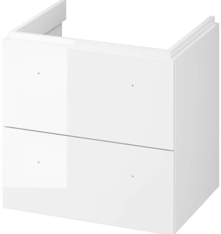 Cersanit Larga, kúpeľňová skrinka s umývadlom 60x45x65 cm, biela lesklá, S801-439