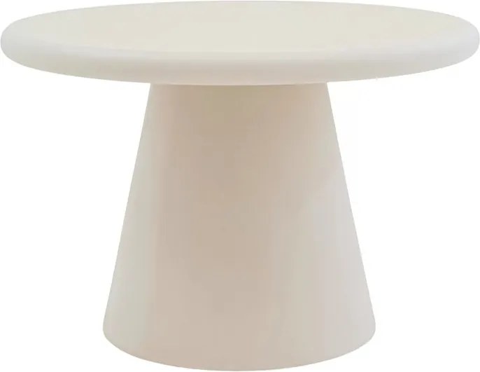 Kruhový konferenčný stolík Clav 60 cm - béžový
