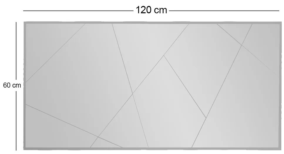 Zrkadlo Eilish White 60 x 120 cm