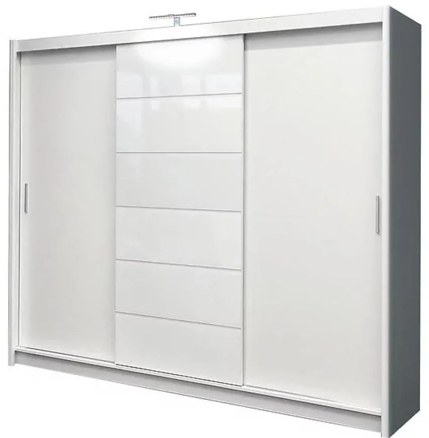 Skriňa Malibu 250 cm biela