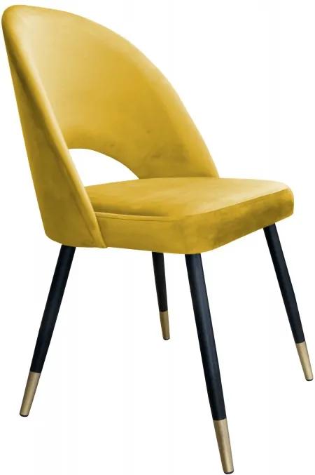 Moderná jedálenská stolička Lovikka čierno-zlaté nohy