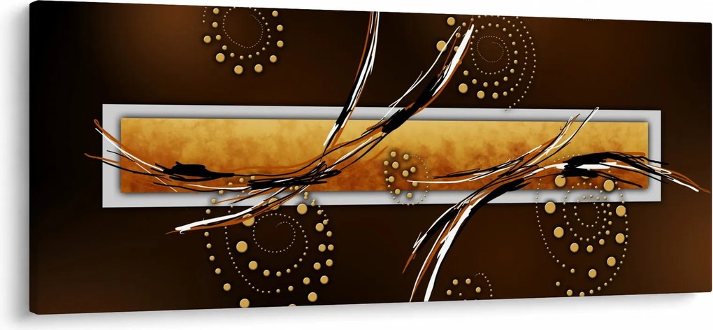 Obraz abstrakcie - Motýle (120x50 cm)
